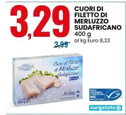 Eurospin CUORI DI FILETTO DI MERLUZZO SUDAFRICANO offerta