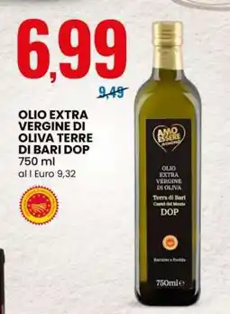 Eurospin OLIO EXTRA VERGINE DI OLIVA TERRE DI BARI DOP offerta