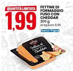 Eurospin Fettine di formaggio fuso con Cheddar offerta