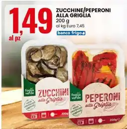 Eurospin ZUCCHINE/PEPERONI ALLA GRIGLIA offerta
