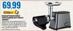 Eurospin PASSAPOMODORO/TRITACARNE ELETTRICO 'ARDES' offerta