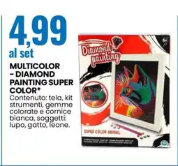 Eurospin MULTICOLOR - DIAMOND PAINTING SUPER COLOR offerta