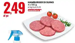 Eurospin Hamburger Di Suino offerta