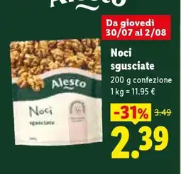 Lidl NOCI SGUSCIATE offerta