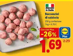 Lidl Bocconcini di salsiccia offerta