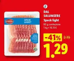 Lidl Dal Salumiere Speck light offerta