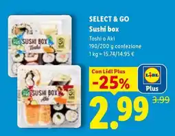 Lidl Select&Go Sushi box offerta