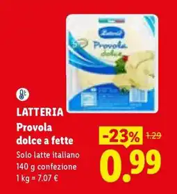 Lidl LATTERIA Provola dolce a fette offerta