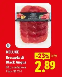 Lidl Deluxe Bresaola di Black Angus offerta