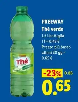 Lidl FREEWAY Thè verde offerta