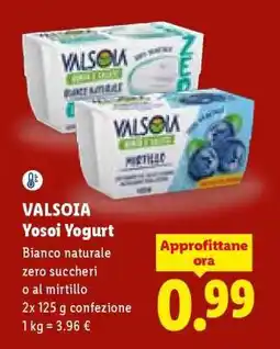 Lidl Valsoia Yosoi Yogurt offerta