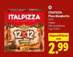 Lidl ITALPIZZA PIZZA MARGHERITA offerta