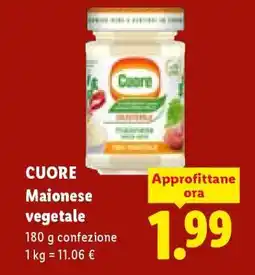 Lidl Cuore Maionese vegetale offerta