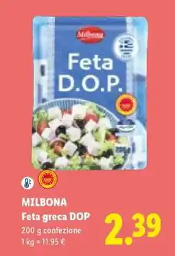Lidl Milbona Feta greca DOP offerta
