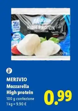 Lidl MERIVIO Mozzarella High protein offerta