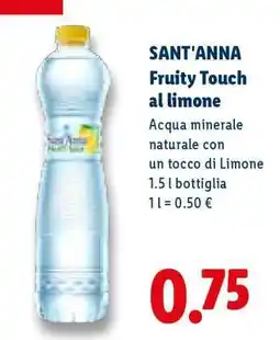 Lidl Sant’Anna Fruity Touch al limone offerta