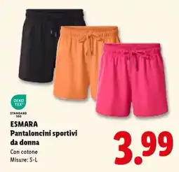 Lidl ESMARA Pantaloncini sportivi da donna offerta