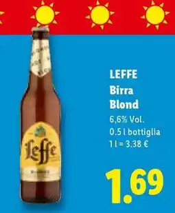 Lidl Leffe Birra Blond offerta