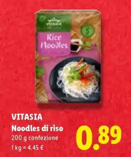 Lidl Vitasia Noodles di riso offerta