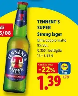 Lidl Tennent's Super offerta