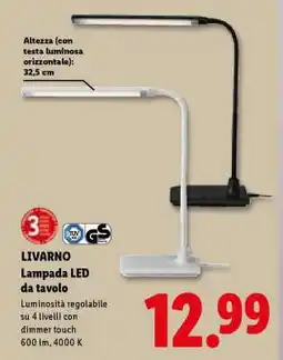 Lidl LIVARNO Lampada LED da tavolo offerta