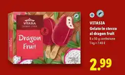 Lidl VITASIA Gelato in stecco al dragon fruit offerta