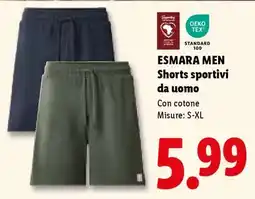 Lidl ESMARA MEN Shorts sportivi da uomo offerta