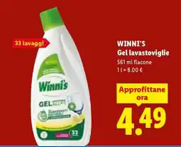 Lidl Winni's Gel lavastoviglie offerta