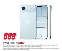 Trony Apple iPhone Air 256GB offerta