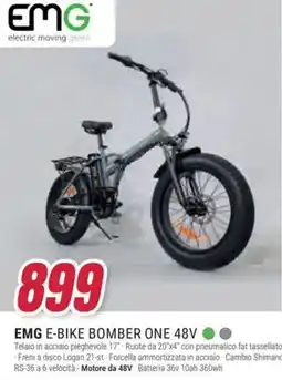 Trony Emg e-bike bomber one 48V offerta