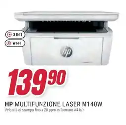 Trony Hp multifunzione laser M140W offerta