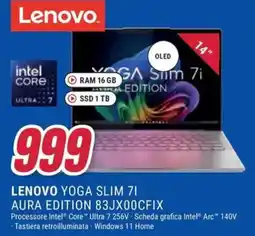 Trony Lenovo yoga slim 71 aura edition 83JX00CFIX offerta