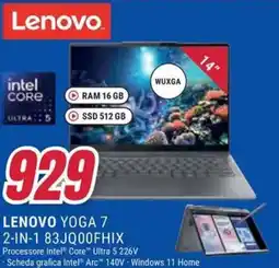 Trony Lenovo yoga 7 2-IN-1 83JQ00FHIX offerta