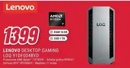 Trony Lenovo desktop gaming LOQ 91DF004BYD offerta