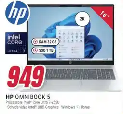 Trony Hp omnibook 5 offerta