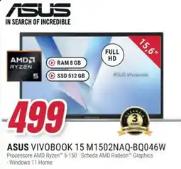 Trony Asus vivobook 15 M1502NAQ-BQ046W offerta