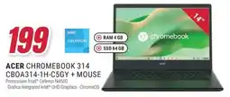 Trony Acer chromebook 314 CBOA314-1H-C5GY + mouse offerta