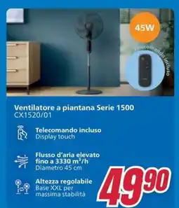 Trony Philips Ventilatore a piantana Serie 1500 CX1520/01 offerta