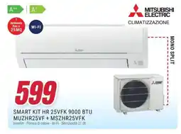 Trony Mitsubishi electric smart kit HR 25VFK 9000 BTU MUZHR25VF+ MSZHR25VFK offerta