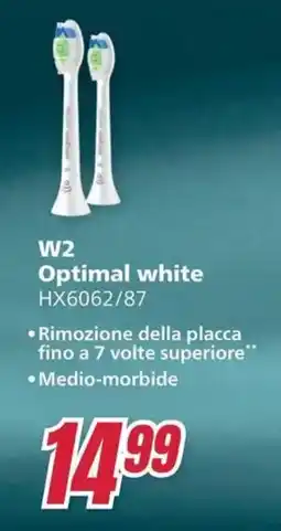 Trony Philips W2 Optimal white HX6062/87 offerta