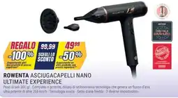 Trony Rowenta asciugacapelli nano ultimate experience offerta