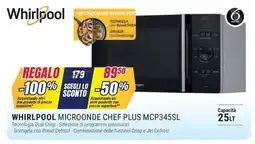 Trony Whirlpool microonde chef plus MCP345SL offerta