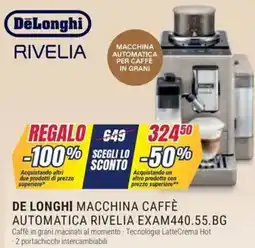 Trony De longhi macchina caffè automatica rivelia EXAM440.55.BG offerta