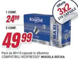 Trony Caffè borbone compatibili nespresso miscela decisa offerta