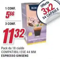 Trony Caffè borbone compatibili ese 44 mm espresso ginseng offerta
