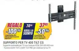 Trony Meliconi supporto per tv 400 tilt cg offerta