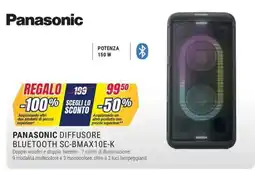 Trony Panasonic diffusore bluetooth SC-BMAX10E-K offerta