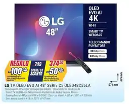 Trony Lg tv oled evo ai 48" serie C5 OLED48C55LA offerta