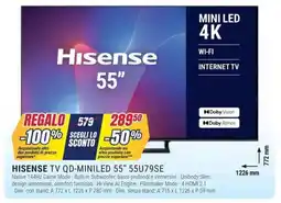 Trony Hisense tv qd-miniled 55" 55U79SE offerta