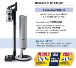 Trony Samsung Bespoke Al Jet Lite pet offerta